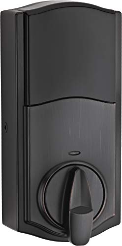 Image of Kwikset 916 Keyless Entry Touchscreen SmartCode Electronic Deadbolt Smart Lock Featuring SmartKey Security and ZigBee 3.0 Technology in Traditional Venetian Bronze, Zigbee Hub Sold Seperately
