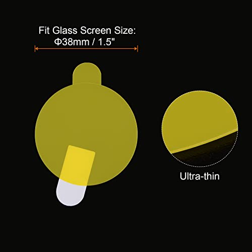 Harfington 5Pcs Watch Glass Screen Protectors 38Mm Soft Pet Anti-Fingerprint High Definition Hd Clear Round Smartwatch Screen Protection Film #TOP1