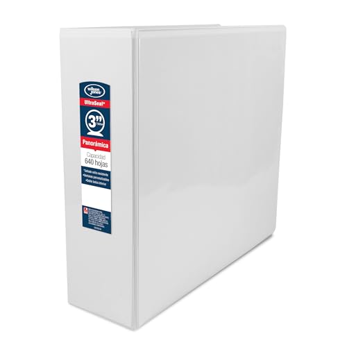 Wilson Jones Carpeta Arillo tipo "O" de 3", para 625 Hojas, Tamaño Carta, color Blanco. P4397