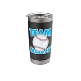 Baseball Team Manager Stainless Steel Insulated Tumbler