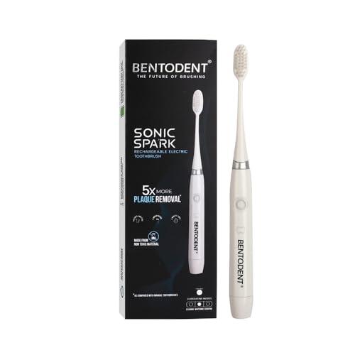 BENTODENT Advanced Sonic Electric Toothbrush | 3 Modes, Ultra-Sof...