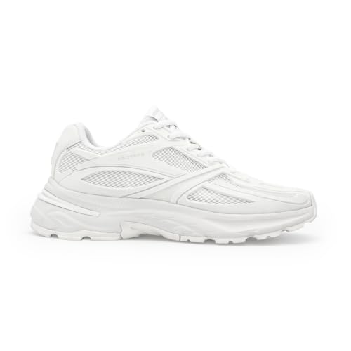 Image of Red Tape Men's Sneakers White Mesh KPU Round Lace-Up Flexible Support