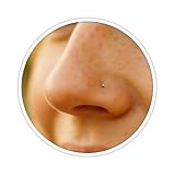 Jolliz 14K Gold Filled Nose Stud – Tiny 1mm Ball...