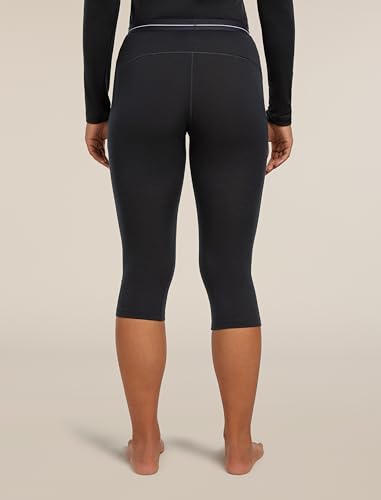 ICEBREAKER Damen 3 4 Funktionshose Merino 200 Oasis schwarz Größe S IB104382