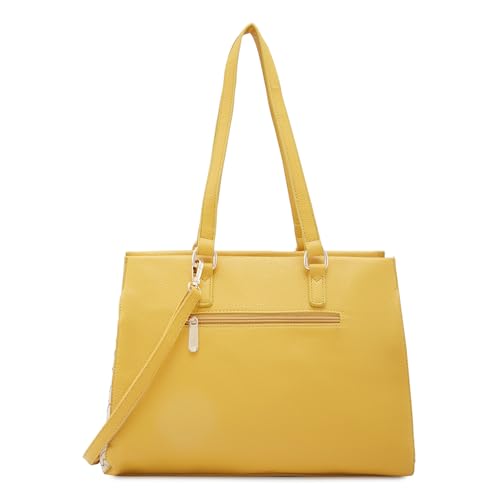Image of Caprese Shane Satchel Bag, Large | Sleek Solid Designed Shoulder Bag for Women with Adjustable Sling Strap | Easy Back Access Pocket & Spacious | Perfect for College & Office Use