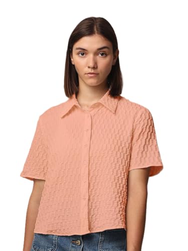 Image of Zilcon Women's Half Sleeve Button Down Women Shirts | Western Tops for Women Stylish | White Shirt for Woman