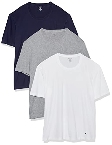Nautica Men's Cotton Crew Neck 3-Pack T-Shirts