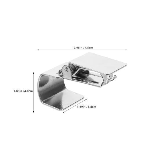 Clips para colgar tapices ganchos para alfombras y cortinas de acero inoxidable 3
