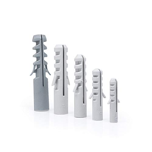T.K.Excellent Plastic Drywall Ribbed Anchors Solid Materials Drywall Anchor Assortment Kit,405 Pcs - Thumbnail 7
