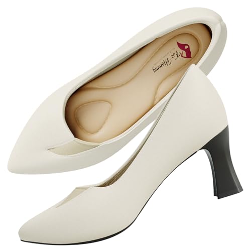 for Mommy Pregnancy Shoes for Swollen Feet – Stretchable with Patented Design, Providing Comfort and Style for Pregnant Women – Wide, Non-Slip Shoes Off-White