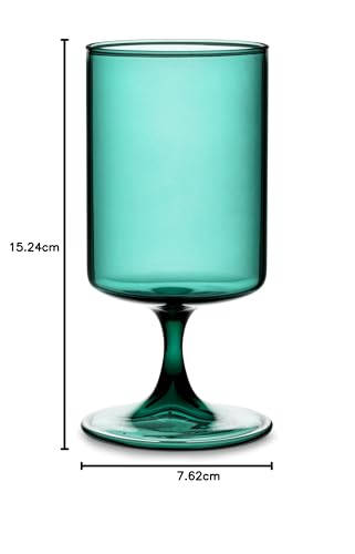 Verre tout usage stable bleu sarcelle pour éviter les chutes