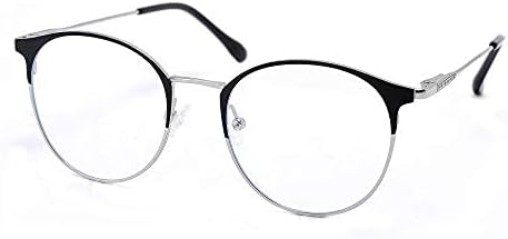 Vecien Computer Glasses with Blue Light Filter, Blue Light Blocking Game Glasses, Metal Frame for Release Stress, Suitable for PC Tablet Mobile TV Phone Reading, Reduce Eyestrain & Sleep Better.