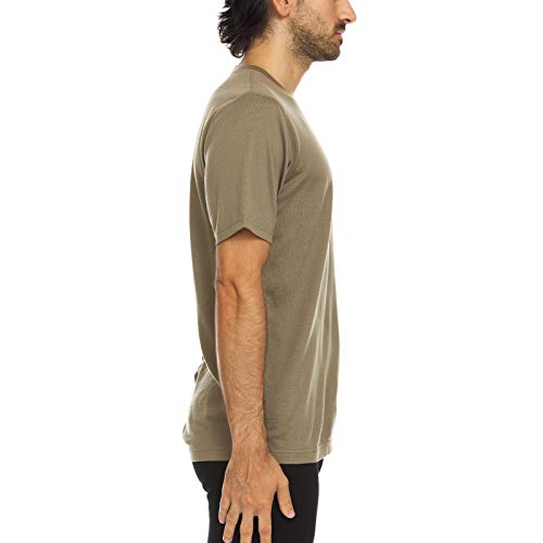 Minus33 Merino Wool 703 Algonquin Men's Lightweight Short Sleeve Crew Tan 499 Medium #TOP2