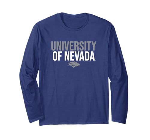 University of Nevada Reno Wolf Pack Stacked Long Sleeve T-Shirt