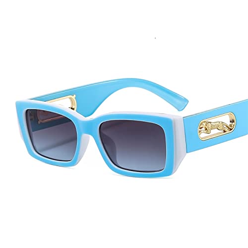 Lunettes de soleil femmes avec décoration léopard et branches personnalisées uniques
