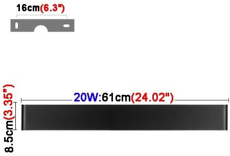 20W Acrylic LED Vanity Lighting Modern Wall Sconces Mirror Front Light Fixture Lamp Pure White
