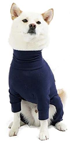 MANDARINE BROTHERS マンダリンブラザーズ SKIN TIGHT SUIT スキンタイトスーツ 犬用インナーウェア (M, NAVY)