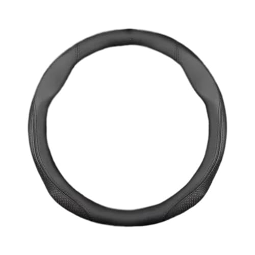 レザーカーステアリングホイールカバー スポーツスタイル と互換性がある マツダ 3 5 6/SKYACTIV/アクセラ/アテンザ MX5 BT50 CX30 CX5 CX7 CX8 CX9 RX7 RX8 対応(Leather Black line)