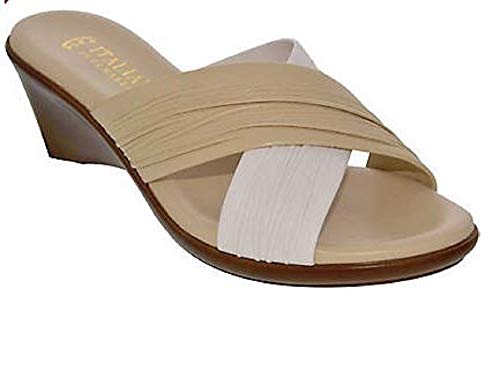 ITALIAN SHOEMAKERS Womens Softy Open Toe Casual Platform Sandals