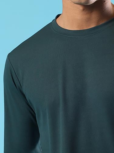 Image of CHKOKKO Gym T Shirts for Men Workout Solid Quick Dry Sports Men T-Shirts Breathable Lightweight Full Sleeve Regular Fit Round Neck Running Stylish Tshirt for man