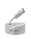 Recharge vitesse totale 240W : votre MacBook Pro 16” (M3) passe de 0 à 50 % en 25 minutes seulement, et votre iPad Pro 13” (M4) en 48 minutes seulement grâce à ce câble compatible avec une large gamme d’appareils.