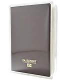 Ugozen Étui Protège Passeport Transparent PVC Souple Cristal