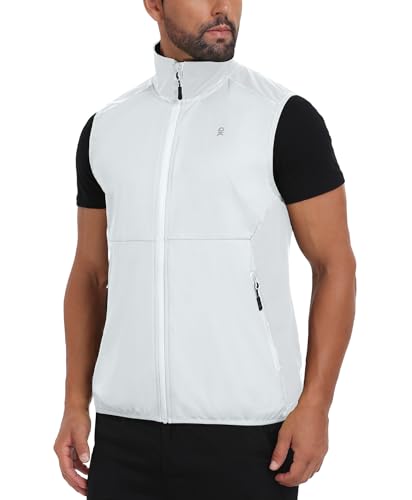 Image of Little Donkey Andy Men's Water-resistant Outerwear Vests, Stretch Windproof Vest for Cycling, Running, Golf