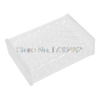Clear 24 Holes Reversible Stand Holder Rack For 5ml Centrifuge Tube - Screws -