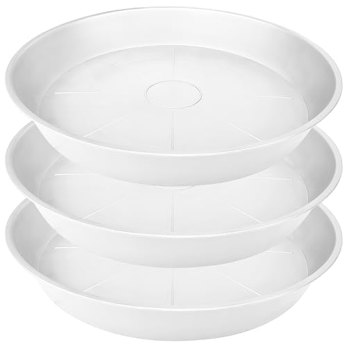 Bleuhome 3 Pack of 22 inch Plant Saucer, 3.6" Depth