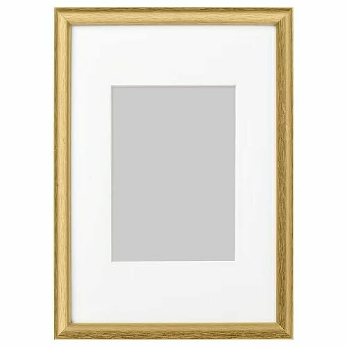 Amazon.co.jp: IKEA イケア フレーム ゴールドカラー 21x30cm