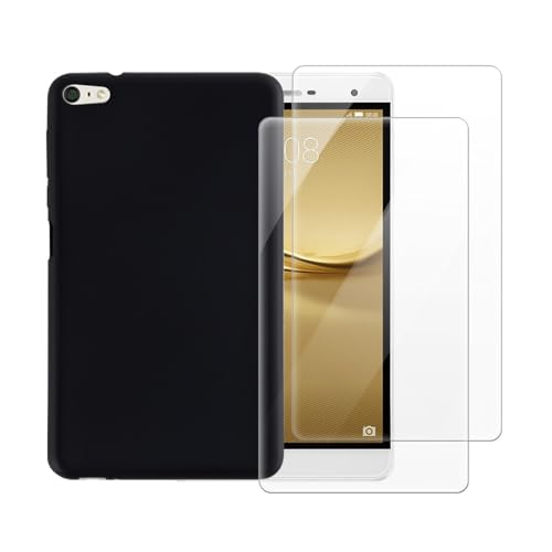 Funda 2 en 1 para Huawei MediaPad T2 7.0 Pro con cristal templado negro