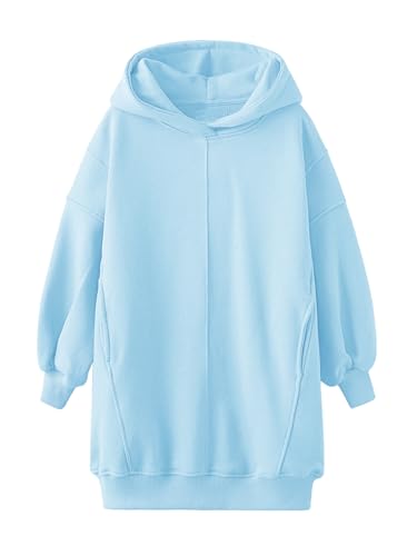Robe à capuche fille manches longues Haloumoning 5-14 ans