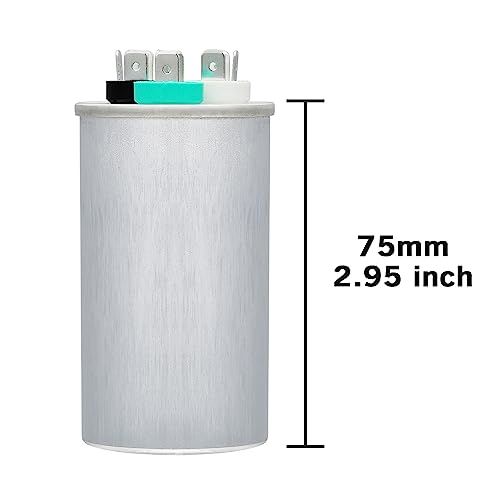 image for VEXUNGA 25/3 uF 25+3 MFD 370VAC or 440VAC Dual Run Start Round A/C Cap