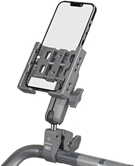 FANAUE Motorrad-Telefonhalterung mit Dämpfungsmodul, aus Aluminiumlegierung, kompatibel mit Doppelarmen der Größe B von RAM Mounts, geeignet für Smartphones von 4,7 bis 7 Zoll (CPC-07T9)