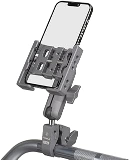 FANAUE Motorrad-Telefonhalterung mit Dämpfungsmodul, aus Aluminiumlegierung, kompatibel mit Doppelarmen der Größe B von RAM Mounts, geeignet für Smartphones von 4,7 bis 7 Zoll (CPC-07T9)