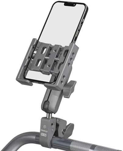 FANAUE Motorrad-Telefonhalterung mit Dämpfungsmodul, aus Aluminiumlegierung, kompatibel mit Doppelarmen der Größe B von RAM Mounts, geeignet für Smartphones von 4,7 bis 7 Zoll (CPC-07T9)