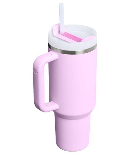 Image of STANLEY Quencher H2.0 Tumbler with Handle and Straw 40 oz | Flowstate 3-Position Lid | Cup Holder Compatible for Travel | Insulated Stainless Steel Cup | BPA-Free | Soft Orchid