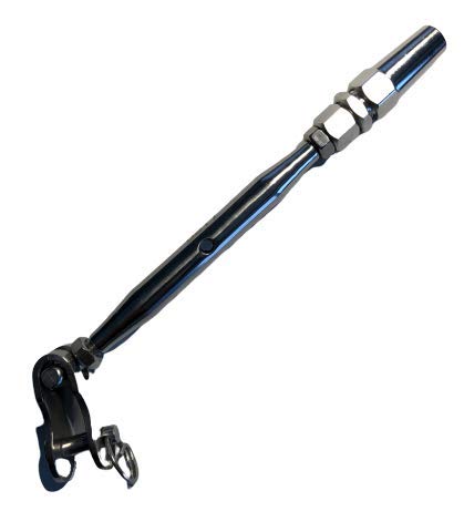 Tendeur à vis M6 inox 316 sans couture pour câble 5/32 pouce marine