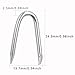 OMOTOOL Steel Wire Fencing Staples (200 pcs), Galvanized U-Shaped Fasteners Nails for Wire Mesh and Woven Fencing