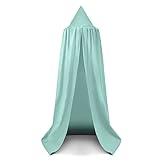 EIN TRAUM AUS BAUMWOLLE: Unsere Betthimmel bestehen aus reinstem Baumwollstoff. Ein angenehmes, schadstofffreies Material für jedes Babybett. Strapazierfähige Babybett Umrandungen sind auch geeignet für die kleinsten Hände. Bunte Farben für Mädchen und Jungen.