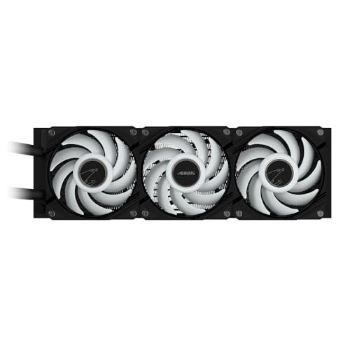 Image of GIGABYTE Aorus Waterforce II 360 AIO Liquid CPU Cooler - 3 x 120 mm ARGB Fan, Slide-in Locking Mechanism, Daisy-Chain, Compatible with Intel LGA 1851 and AMD AM5