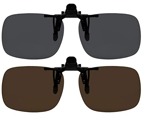 Success Eyewear Clip On Sunglasses Polarized Sunglasses to Clip onto Eyeglasses Flip Up for Men and Women