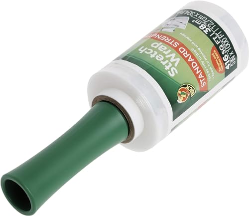 Image of Duck Brand Stretch Wrap Roll, Clear, 5 inches by 1000 feet, 285849, Set of 4
