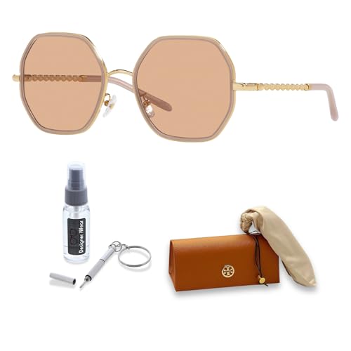 Tory Burch TY6092 Hexagonal Sunglasses for Women +BUNDLE with ACCESSORY EYEWEAR KIT2