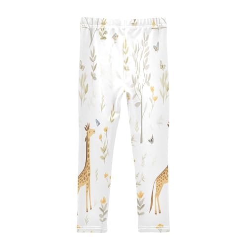 Toddler Girls Leggings Printed Yoga Pants Leggings Butterfly Giraffe for Kids2