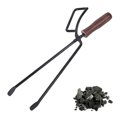 Anawakia Kaminzange 54 Cm - Schwere Eisen-Zange Mit Kunststoffgriff