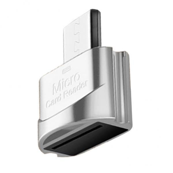 merishopp 3xportable micro usb card reader sd otg adapter memory card reader silver|cell phones & accessories | cell phone accessories | cables & adapters