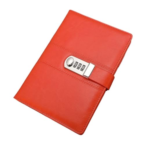 Agenda verrouillable en cuir noble A5 - Bloc-notes de prestige avec mot de passe Color 4