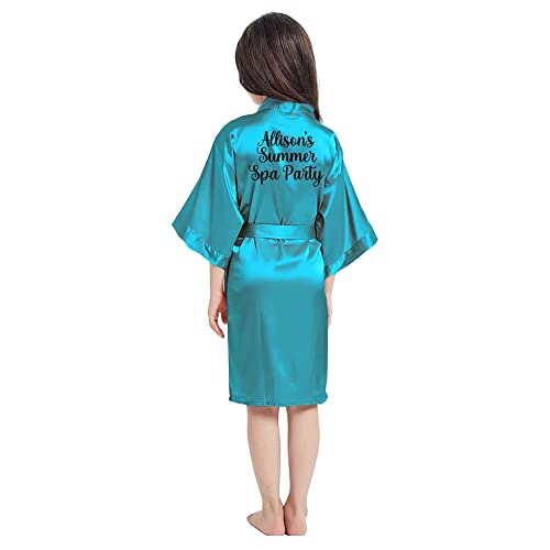 Cute Satin Personalized Robes for Girls in Sizes 3T – 14, Flower Girl Robe, Personalized for Toddlers thru Age 132