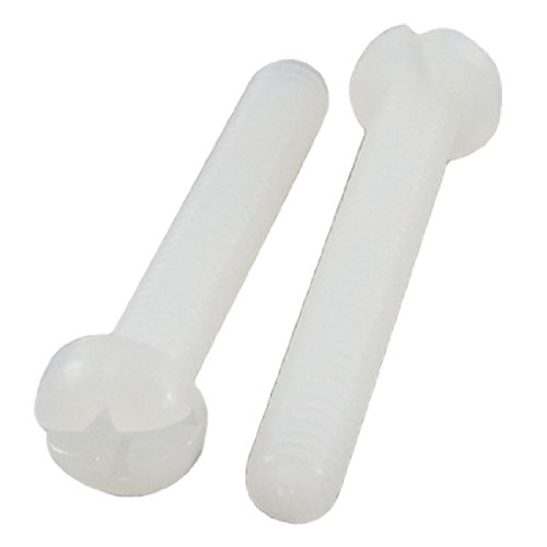 Aexit 4mm x Nuts 25mm Cross Head Cap Plastic Fasteners Screws Panel Nuts 30 Pcs